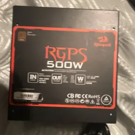 Rgps-500w Redragon 500w Atx Power Supply 80 Plus Certified 1 Fan Cooling Black