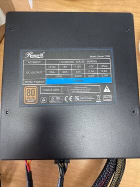 Rosewill 840951112755 Glacier 700w Pc Gaming Power Supply