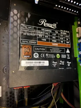 Rbr1000-ms Rosewill Bronze Series 80 Plus - 1000w Semi-modular Power Supply