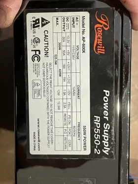 Ap-600x Rosewill Rp550-2 Performance Series 550w Desktop Power Supply- Tested