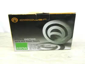 Ak680 Sata New Apower 680 Watt Power Supply Series Atx 120mm Fan 115/230 Volt
