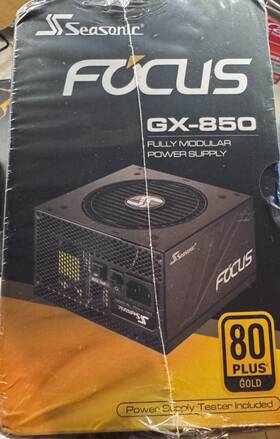Sea Sonic 711173874683 Seasonic Focus Gx-850 Power Supply Unit Fully Modular 80 Gold New Sealed