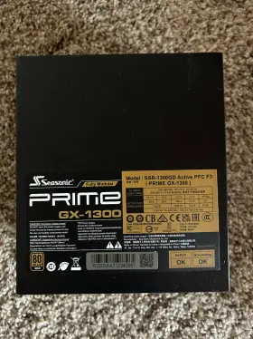 Gx-1300 Sea Sonic Seasonic Prime 1300w 80 Gold Full Modular Atx Form Factor Open Box