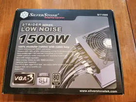 Sst-st1500 Silverstone St1500 Strider Series 1500w 80 Plus Silver Box And Manual