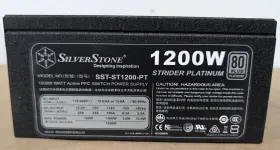 Sst-st1200-pt Silverstone Sstst1200pt Silver Stone 1200w Strider 80 Plus Platinum Power Supply