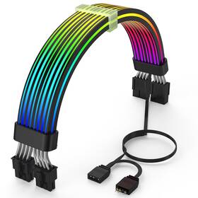 Sirlyr Rgb-38p Rgb Pc Cables Strimmer 2 8 Pin Psu Extension Cable 5v 3pin Sync Argb For Gr