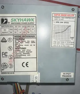 Sh-300wa8-1 Sky Hawk Sh300wa8h Power Supply Vintage