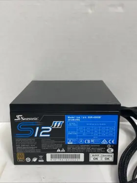 S12iii-450 Smart Seasonic 80 Bronze Power Supply Fixed Cables And Silent Fan Ctrl