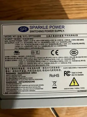 Sp1700a8bb Sparkel Power 700w Switching Supply Atx 80 Plus Bronze