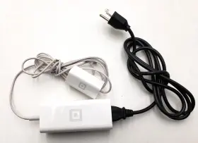 S013 Square Power Adapter 3-port Usb With Cord And Charger P/n Tested