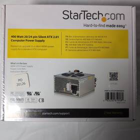 Startech Atx2pow400hs 400w Atx Power Supply Psu 20/24 Pin Silent New
