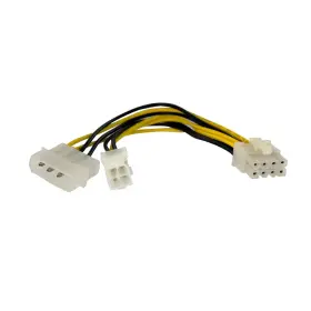 Startech.com 065030835435 6 Inch 4 Pin To 8 Eps Power Adapter With Lp4 - F/m Atx Ada