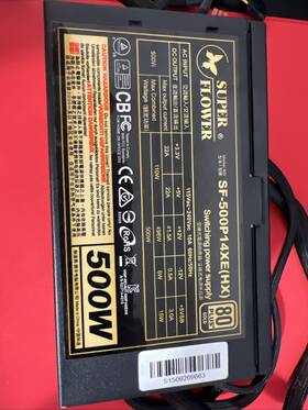 Super Flower Sf-500p14xe Sf500p14xe 500 Watt Power Supply 80plus Gold