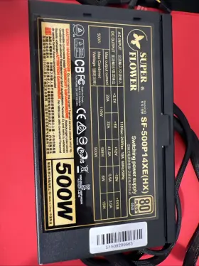 Sf-500p14xe Super Flower Sf500p14xe 500 Watt Power Supply 80plus Gold