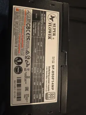 Sf-850f14mp Super Flower Sf850f14mp Leadex Platinum Se 850w 80 Power Supply Black