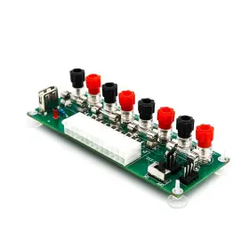 6481652 Superplus 20/24 Pin Atx Benchtop Pc Power Breakout Adapter With Usb 5v Port 4 Channel V