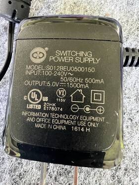 Switching Power Supply S012beu0510170 Model S012beu0500150