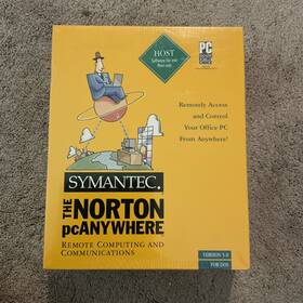 Symantec Norton 07-00-01194 Pc Anywhere Host Version 5.0 For Dos 1995 New Sealed