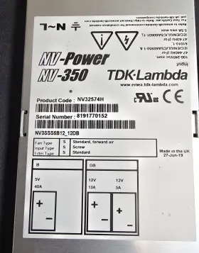 Nv3sss5b12 Tdk-lambda 12db Nv 350 / Watts Continuous Nv32574h Medical Grade Power Supply