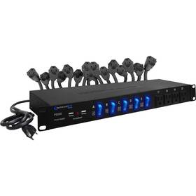 Technical Pro Ps20s 20-outlet Rackmount Power Supply And Surge Protector With Usb