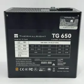 Tr-tg650 Thermalright Tg 650 80 Plus Gold 650w Fully Modular Power Supply