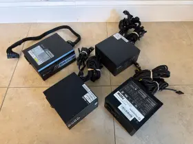 550w1000w Thermaltake Lot Of 4 Psu - Corsair Rm850x Evga 600w 700br 700w