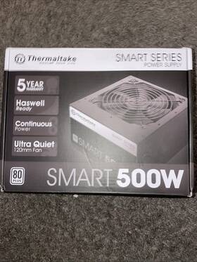 Thermaltake 717964402424 Smart 500w 80 Black Certified Psu Continuous Power With 120mm Ultr