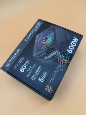1495x Thermaltake 841163005538 Toughpower Gx1 Rgb 600w Black 80 Plus Gold Power Supply