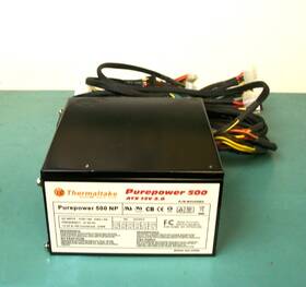 Thermaltake Iso-p500l Purepower 500 Atx 12v 2.0 Computer Power Supply Pn W0100ru