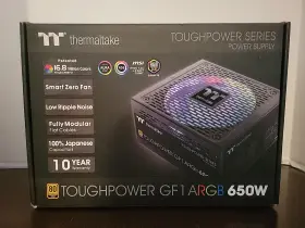 Pstpd0650f3fage1 Thermaltake Toughpower Gf1 650w Power Supply Argb 80 Plus Gold