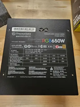 Spr-0650f-r Thermaltake Spr0650fr Smart Pro Rgb 650w Power Supply Zero Fan Psu