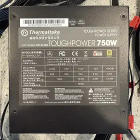 Tp-750ah3ccg-c Thermaltake Toughpower 750w 80 Gold Psu Tp-750ah3ccg Cables Power Cord