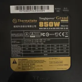 Tpg-850ah3pcg Thermaltake Toughpower Grand 850w Atx Modular Psu Pci-e Black/gold