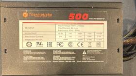 Thermaltake Ttp-0500p-8 500w Atx Power Supply 20 Pin Sata 1 Fan Black