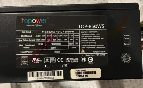 Top-850ws Topower Top850ws Top Power Computer Supply 80 Silver