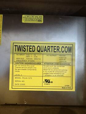 Twisted Quarter 441075 2 Power Supplys 44-1075