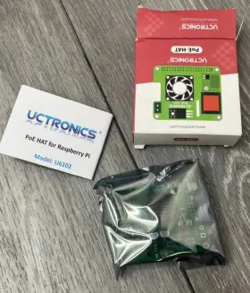 U6102 Uctronics Poe Hat For Raspberry Pi With Cooling Fan