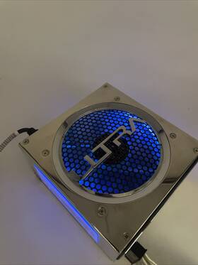 Ultra D0207 550 W Atx Switching Power Supply Computer Chrome Blue Light Fan