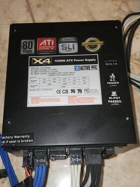 Ultra U12-40502 X4 1050 Watt Modular Atx Power Supply Model No. Ult-ha1050x