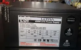 Ult-h450w Ultra 20 4 Pin 450w Atx Desktop Power Supply Untested