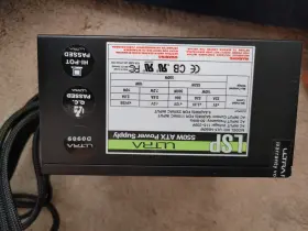 Ult-hs550w Ultra Lsp 550w Atx Power Supply Black 20 4 Pin Sata Pcie Model