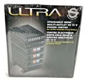 Ult33057 Ultra Stackable 180w Multi-output Dc 12v Power Center - New