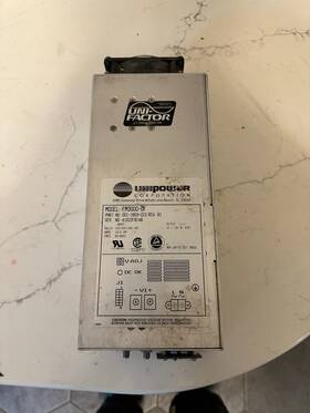 Unipower Fm300df Fm300-df Power Supply Volts 120/220-240 Amps 12/6 2a