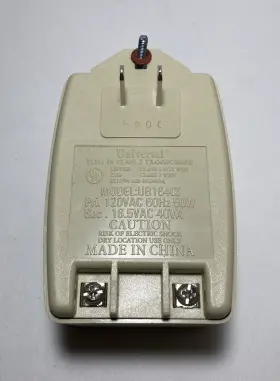 Ub1640i Universal Ub16401 120v To 16.5v Ac Transformer Wall Adapter Power Supply Class 2 Plug In