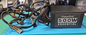Visiontek Vtkd00297 500w Essential Internal Atx Desktop Power Supply Psu Vtk-d-00297 Black