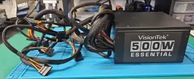 Vtk-d-00297 Visiontek Vtkd00297 500w Essential Internal Atx Desktop Power Supply Psu Black