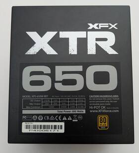 Xfx Xps-650w-befx Xtr 650w Fully Modular Psu Atx Power Supply Unit 80 Plus Gold