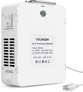 Yinleader Whjp-2000 2000w Convert 120v To 100v Step Down For Japanese Devices In Usa White