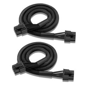 Ysiueng 738925597076 2 Pack Of Pcie Cable For Seasonic Psu 8 Pin Male To Dual 8pin 6 P