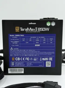 Zalman 823884205008 Teramax 850 80 Plus Gold Certified Power Supply Fully Modular Atx 3.0 Pcie 5.0